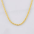 Rope Chain 3g / 20 in / 2.22mm Yellow Gold 18K