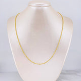 Rope Chain 3g / 20 in / 2.22mm Yellow Gold 18K