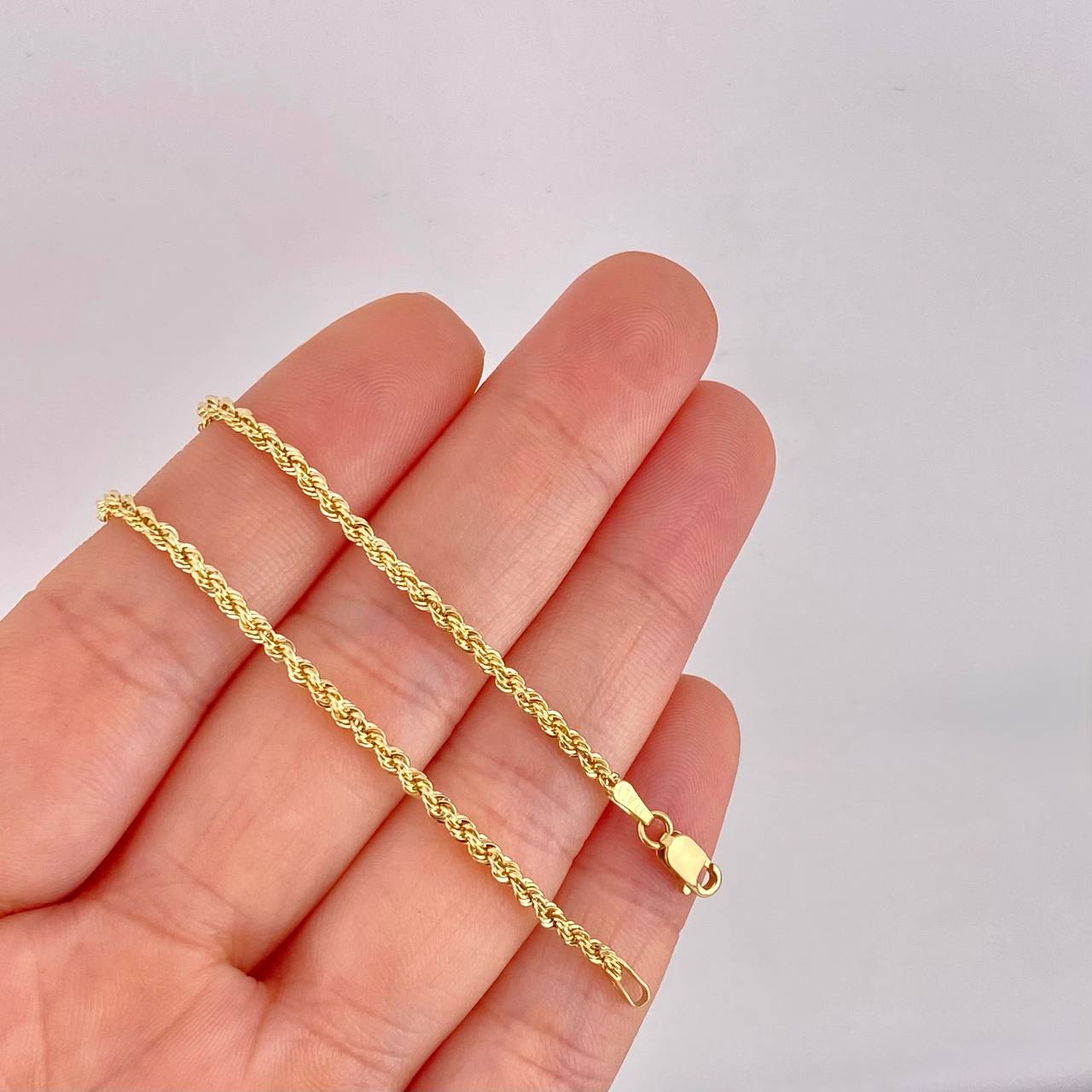 Rope Chain 3g / 20 in / 2.22mm Yellow Gold 18K