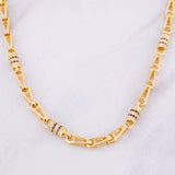 Cadena Rustica Cilindro 52.6g / 28 in / 4.75mm Oro Amarillo 18K