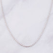 Cadena Militar Diamantada 6.4g / 18 in / 1.7mm Oro Blanco 18K
