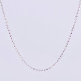 Cadena Militar Diamantada 6.4g / 18 in / 1.7mm Oro Blanco 18K