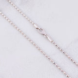 Cadena Militar Diamantada 6.4g / 18 in / 1.7mm Oro Blanco 18K