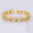 Tennis Bracelet Circular 24.51g / 7 in / 11mm Yellow Gold 18K
