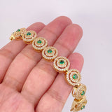 Tennis Bracelet Circular 24.51g / 7 in / 11mm Yellow Gold 18K
