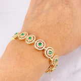 Tennis Bracelet Circular 24.51g / 7 in / 11mm Yellow Gold 18K