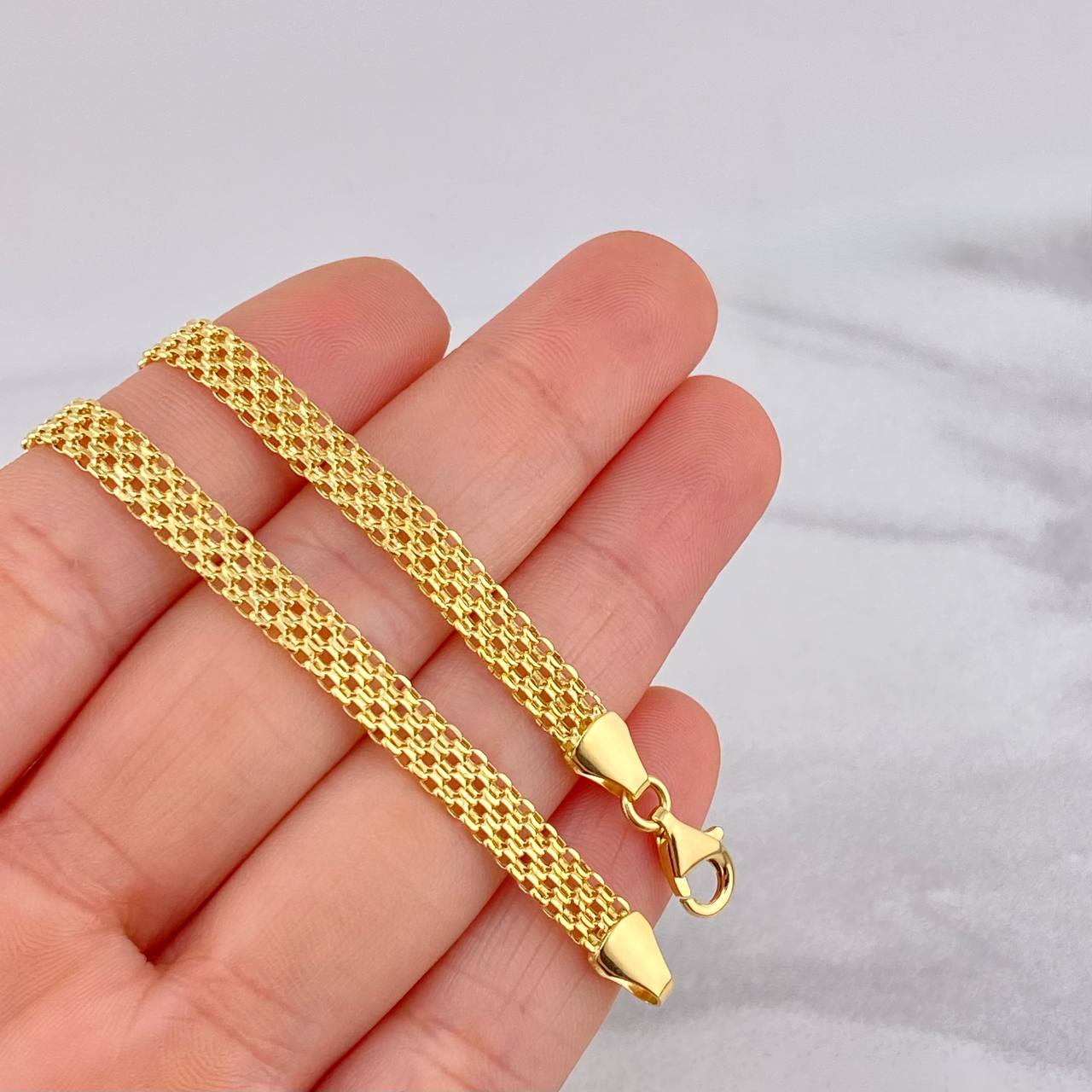 Cadena China 8.3g / 24 in / 5.3mm Oro Amarillo 18K