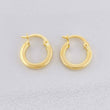 Candongas Lisas 1.1g / 1/2 in Oro Amarillo 18K