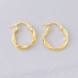 Candongas Asby 1.2g / 1/2 in Oro Amarillo 18K