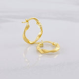 Candongas Asby 1.2g / 3/4 in Oro Amarillo 18K