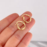 Candongas Asby 1.2g / 3/4 in Oro Amarillo 18K
