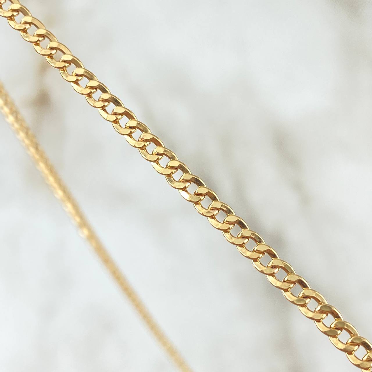 Cadena Cubana 3.6g / 20 in / 3.1mm Oro Amarillo 18K