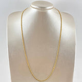 Cadena Cubana 5.9gr / 23 1/2 in / 3.1mm Oro Amarillo +1 18K