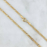 Cadena Figaro 2.05 g / 19 3/4 in / 1.9 mm Oro Amarillo 18K