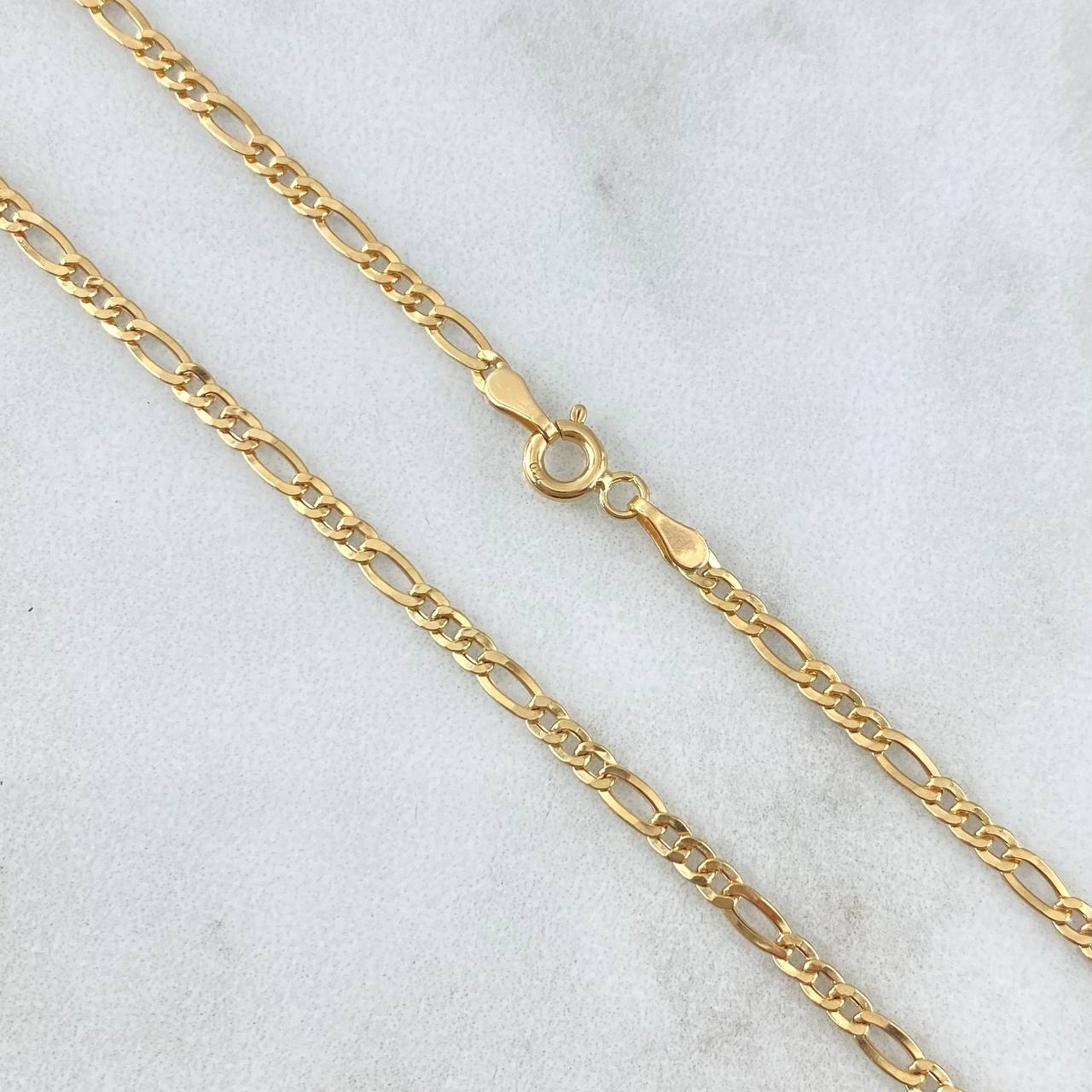 Figaro Chain 3.75gr / 60cm / 2.3mm Yellow Gold +1 18K *