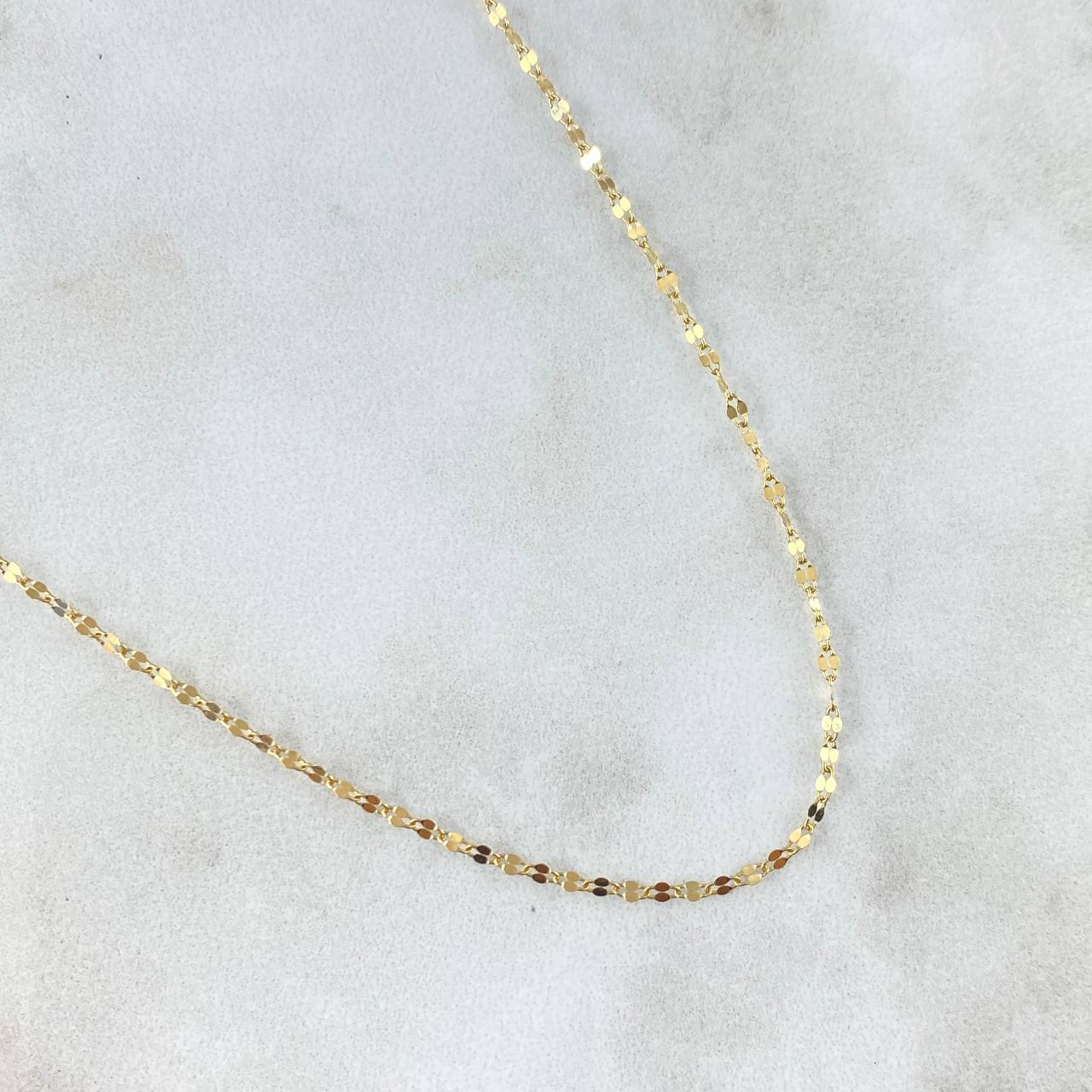 Chain Flor Mirror 0.95gr / 45cm / 1.4mm Polished Yellow Gold +3 18K