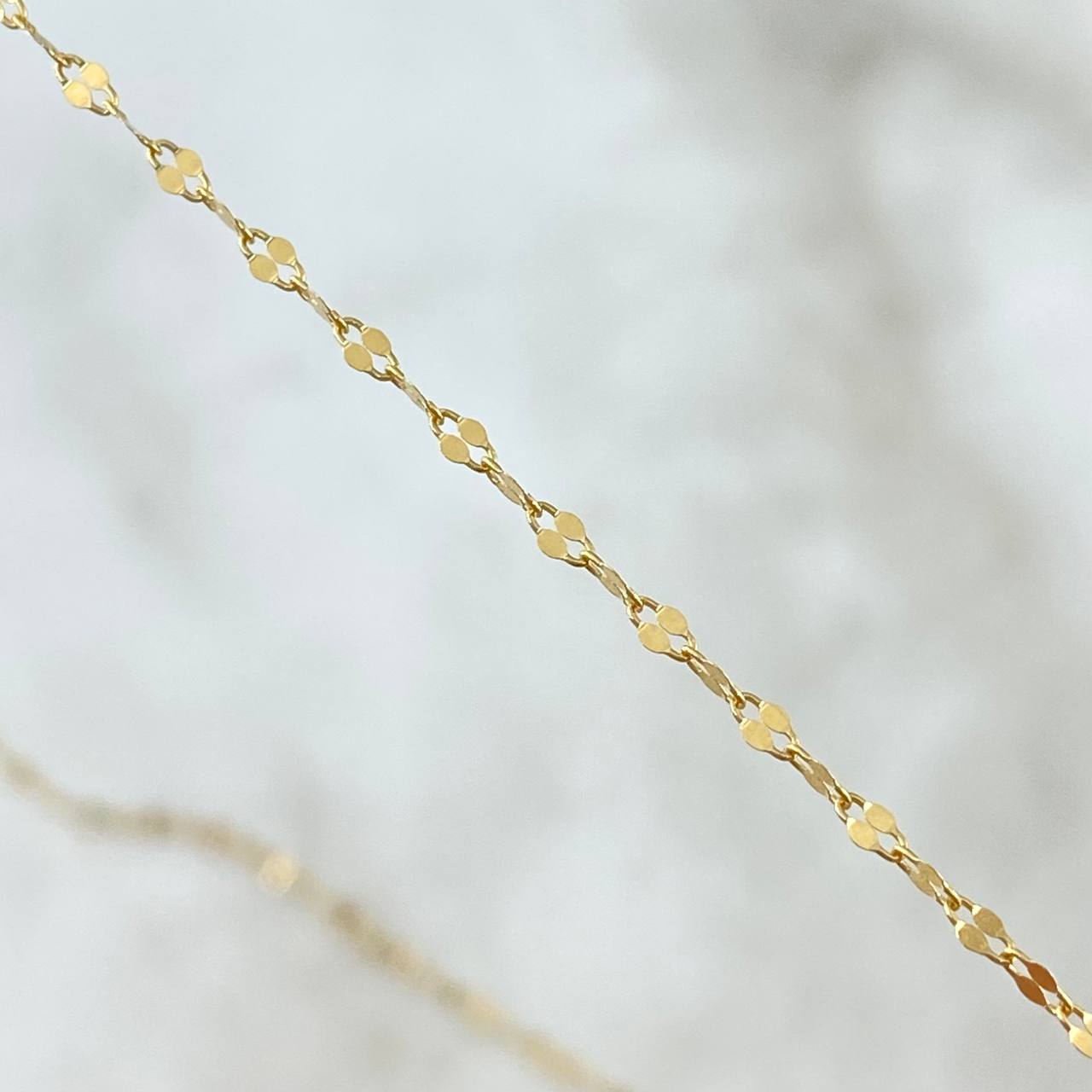 Chain Flor Mirror 0.95gr / 45cm / 1.4mm Polished Yellow Gold +3 18K