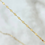 Mirror Flower Chain 1.6gr / 19 3/4 in / 2.2mm Yellow Gold +3 18K *