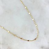 Special Mirror Flower Chain 1.55gr / 45cm / 1mm Yellow Gold +3 18K