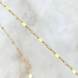 Special Mirror Flower Chain 1.55gr / 45cm / 1mm Yellow Gold +3 18K