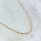 Cord Chain 2.7gr / 50cm / 1.1mm Diamond Cut Yellow Gold +3 18K
