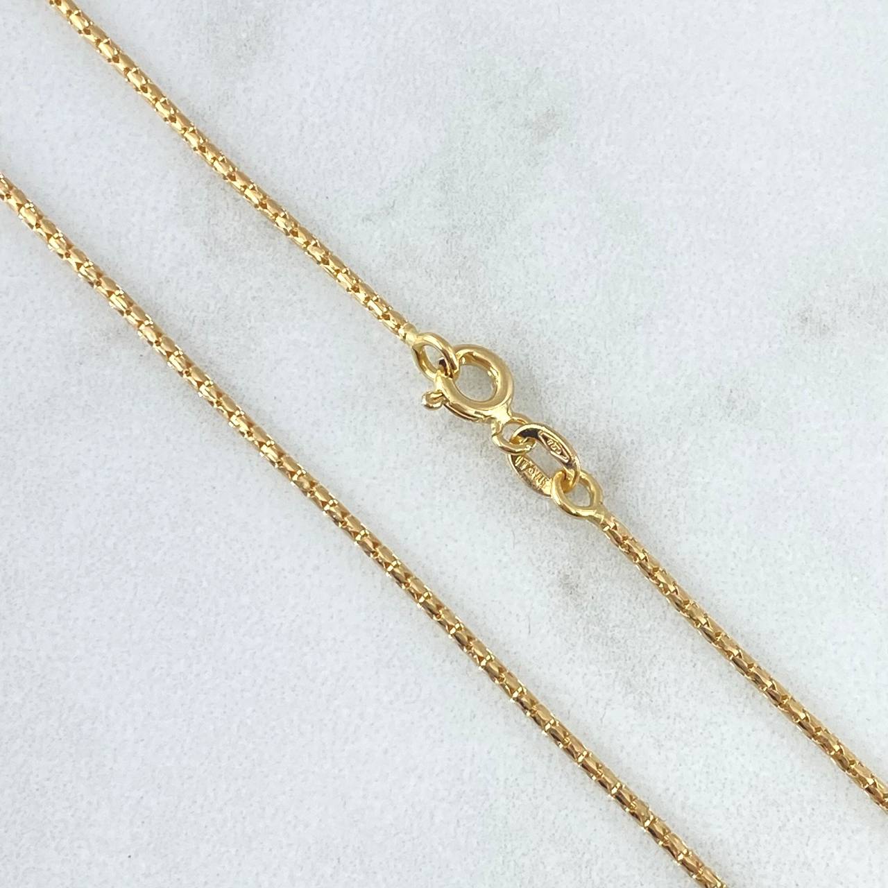 Cord Chain 2.7gr / 50cm / 1.1mm Diamond Cut Yellow Gold +3 18K