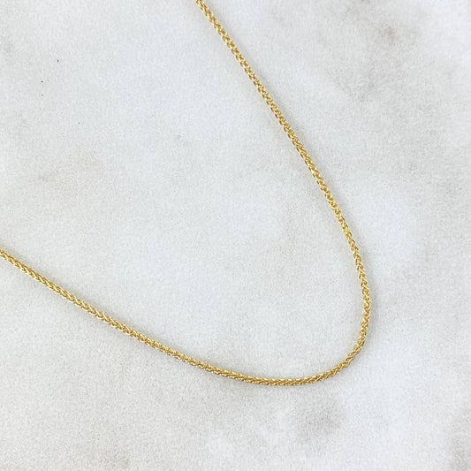 Cadena Franco 1.9gr / 19 3/4 in / 0.8mm Oro Amarillo +3 18K