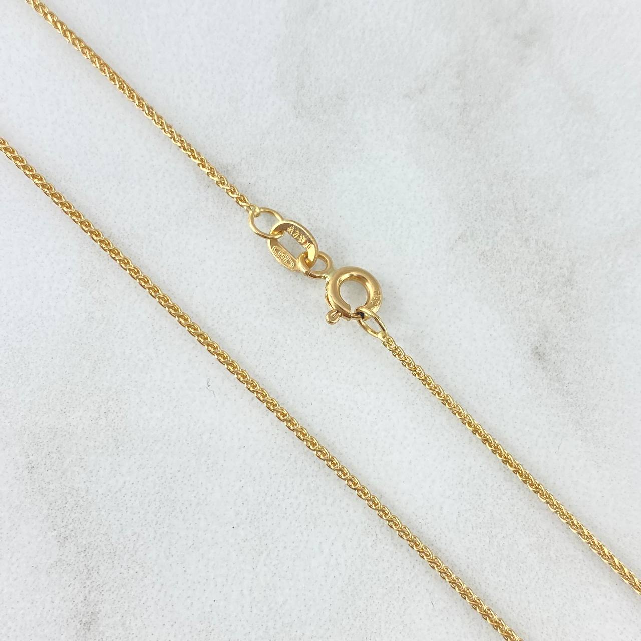 Franco Chain 1.65gr / 17 3/4 in / 1.2mm Yellow Gold +3 18K ©