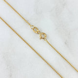 Cadena Franco 1.9gr / 19 3/4 in / 0.8mm Oro Amarillo +3 18K *