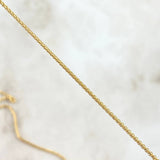 Cadena Franco 1.9gr / 19 3/4 in / 0.8mm Oro Amarillo +3 18K