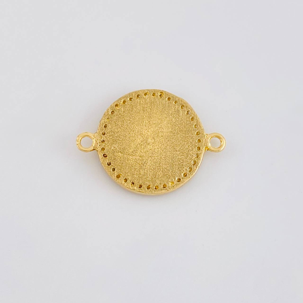 Charm Circular Crown Dense 3.1g / 3/4 in 18K Yellow Gold