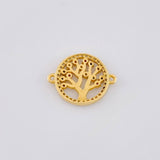 Herraje Circular Arbol de la Vida 1.85g / 3/4 in Oro Amarillo 18K