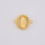 Herraje Circular Chispa Virgen Guadalupe 1.2g / 1/2 in Oro Amarillo 18K