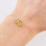 Herraje Fe Tupida 0.8g / 1/2 in Oro Amarillo 18K