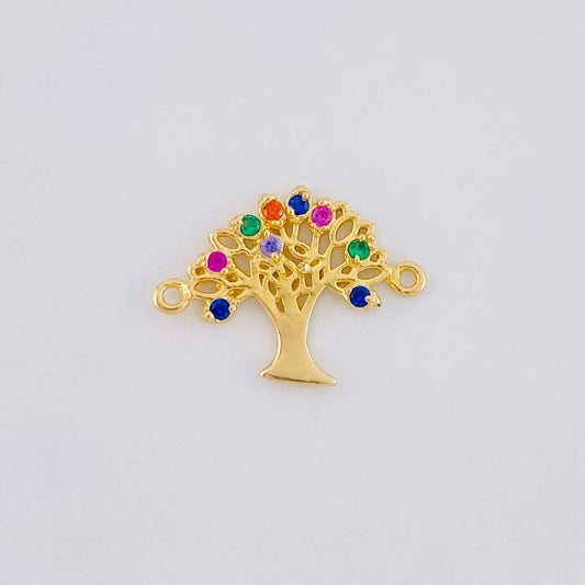 Herraje Arbol de la Vida 0.9g / 3/4 in Oro Amarillo 18K
