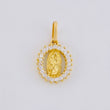 Dije Circular Chispa Virgen Guadalupe 1.35g / 3/4 in Oro Amarillo 18K