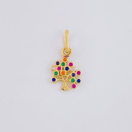 Dije Arbol de la Vida 0.85g / 3/4 in Oro Amarillo 18K