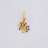 Dije Arbol de la Vida 0.85g / 3/4 in Oro Amarillo 18K