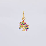 Dije Arbol de la Vida 0.85g / 3/4 in Oro Amarillo 18K