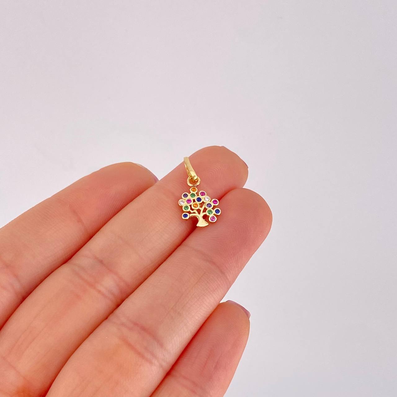 Dije Arbol de la Vida 0.85g / 3/4 in Oro Amarillo 18K