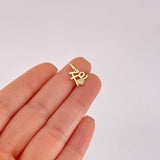 Dije Fe Tupida Corazon 1.1g / 1/2 in Oro Amarillo 18K