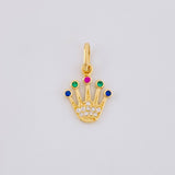 Dije Corona 0.8g / 3/4 in Oro Amarillo 18K