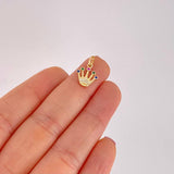 Dije Corona 0.8g / 3/4 in Oro Amarillo 18K