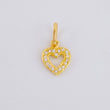 Dije Silueta Corazon Tupida 0.75g / 1/2 in Oro Amarillo 18K