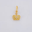 Pendant Crown Dense Cross 0.8g / 1/2 in Yellow Gold 18K
