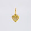 Dije Corazon Tupido 0.9g / 1/2 in Oro Amarillo 18K