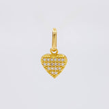 Dije Corazon Tupido 0.95g / 1/2 in Oro Amarillo 18K
