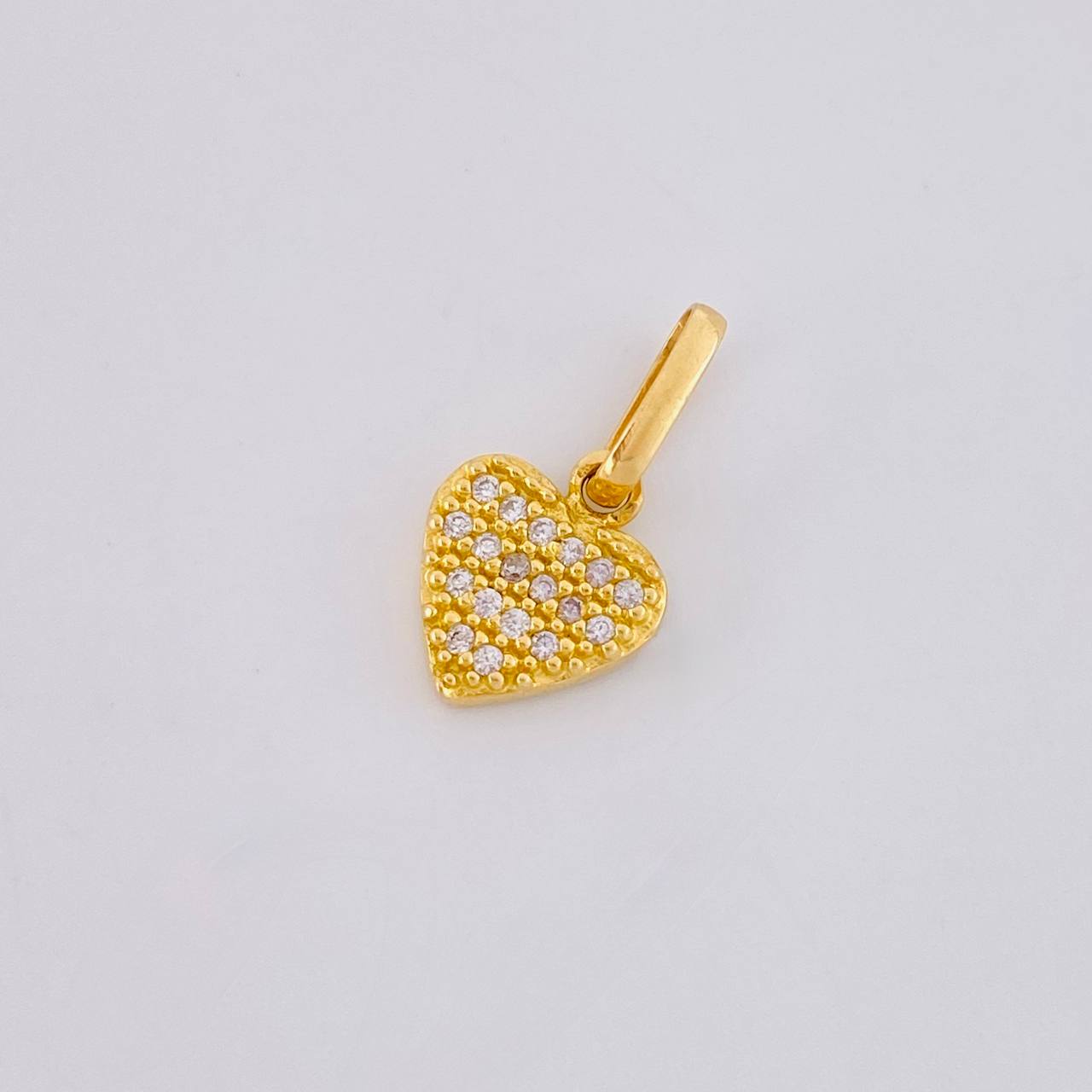 Dije Corazon Tupido 0.95g / 1/2 in Oro Amarillo 18K