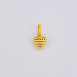 Dije Corazon Tupido 0.95g / 1/2 in Oro Amarillo 18K