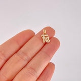 Dije Fe Tupida 0.85g / 1/2 in Oro Amarillo 18K
